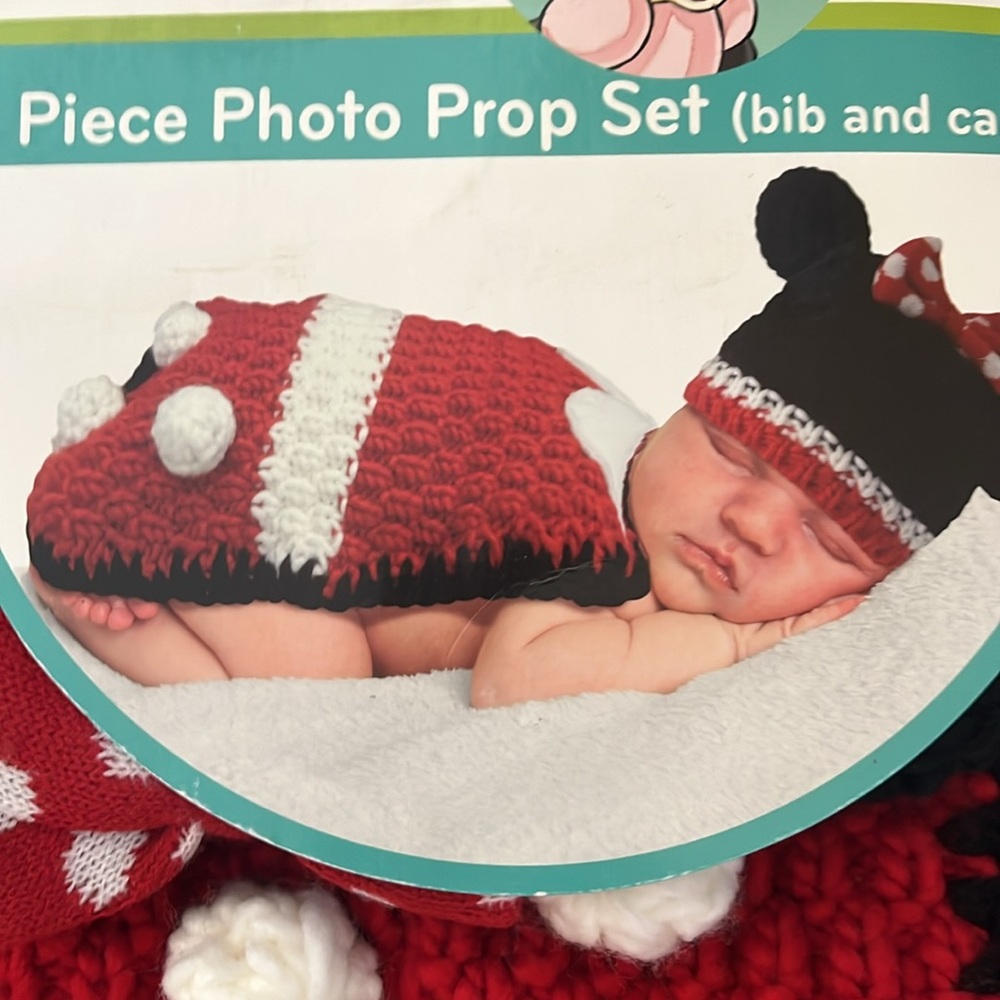 Disney Baby Minnie Mouse Photo Prop Set - Red and Black